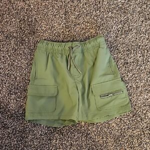 Green Cargo Shorts